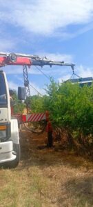 Arnavutköy'de su deposu (su kulesi) montajı - İstanbul, Öz Yavuzlar Vinç