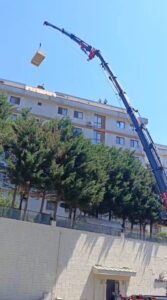 Hadımköy'de uzun metraj malzeme taşıma - İstanbul, Öz Yavuzlar Vinç