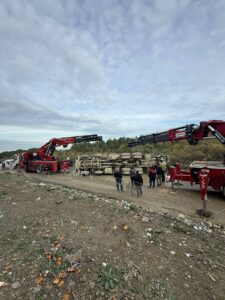 Arnavutköy'de çimento pompası aracı ortak kurtarma operasyonu - İstanbul, Öz Yavuzlar Vinç